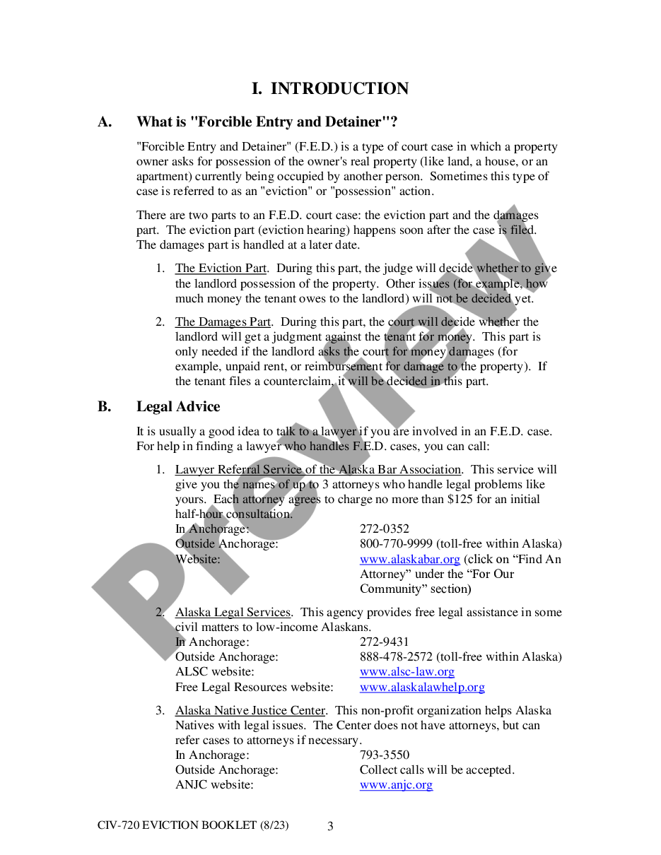 page 4 Eviction Information for Landlords and Tenants About Forcible Entry and Detainer (F.E.D.) Actions preview