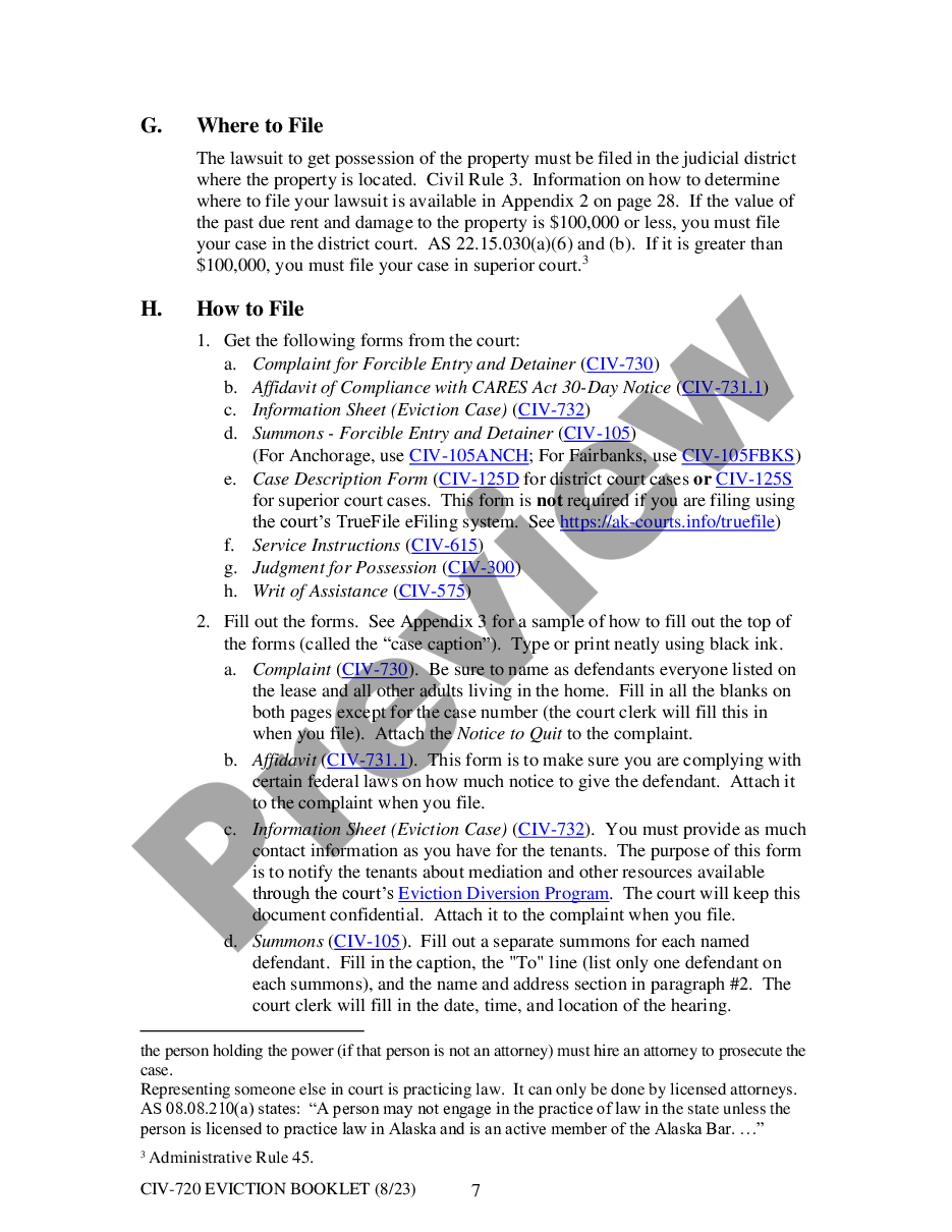 page 8 Eviction Information for Landlords and Tenants About Forcible Entry and Detainer (F.E.D.) Actions preview