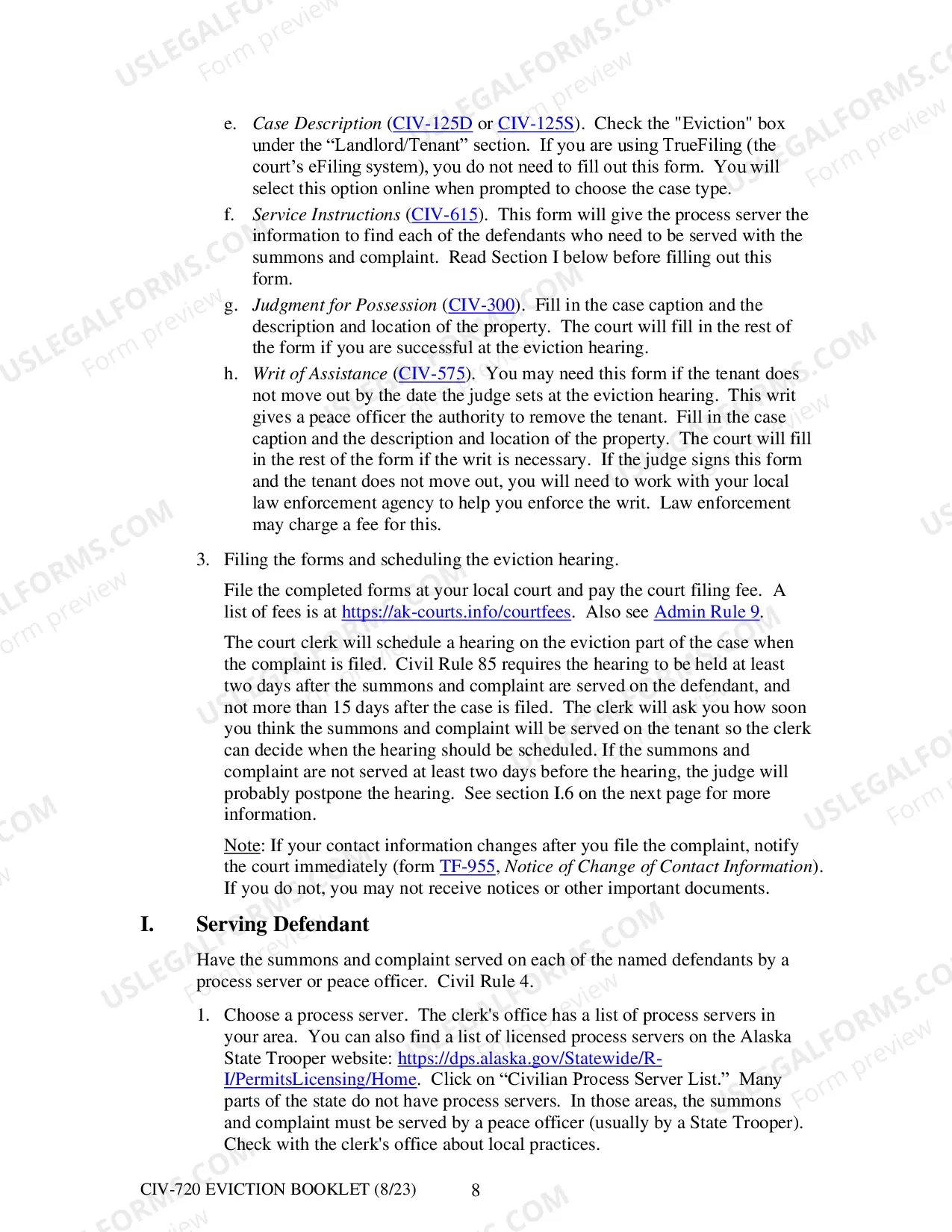 Preview Eviction: Information for Landlords and Tenants About Forcible Entry and Detainer (F.E.D.) Actions