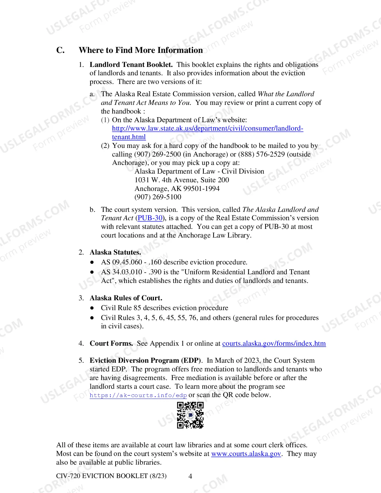 Preview Eviction: Information for Landlords and Tenants About Forcible Entry and Detainer (F.E.D.) Actions