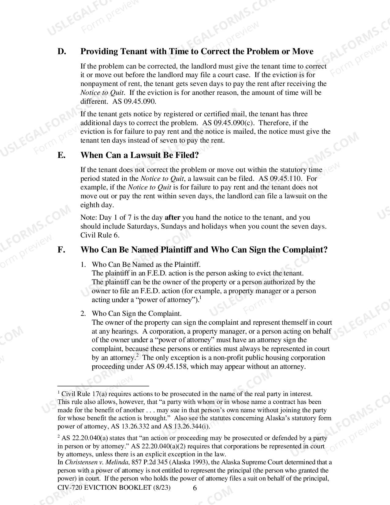 Preview Eviction: Information for Landlords and Tenants About Forcible Entry and Detainer (F.E.D.) Actions