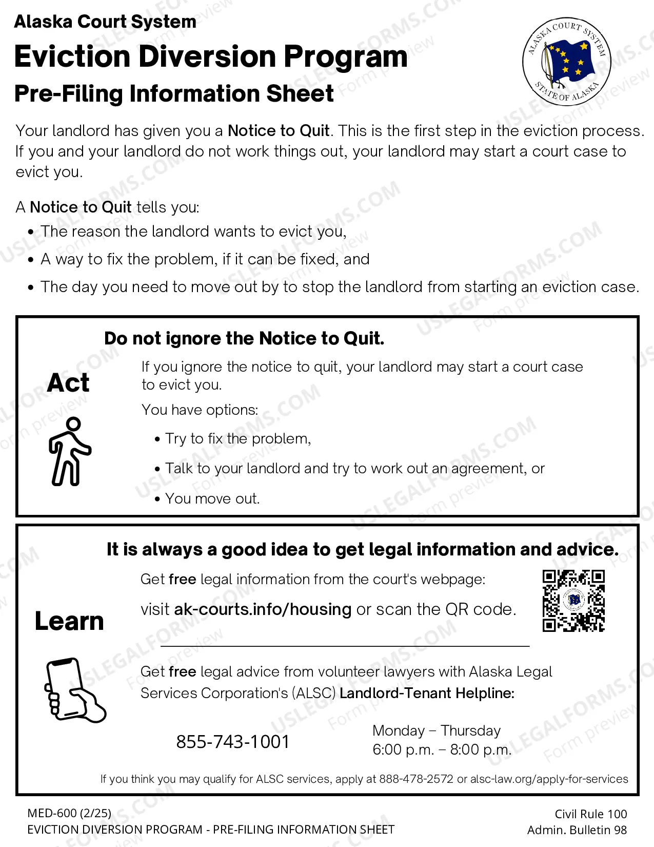 Preview Notice to Quit for Illegal Activity