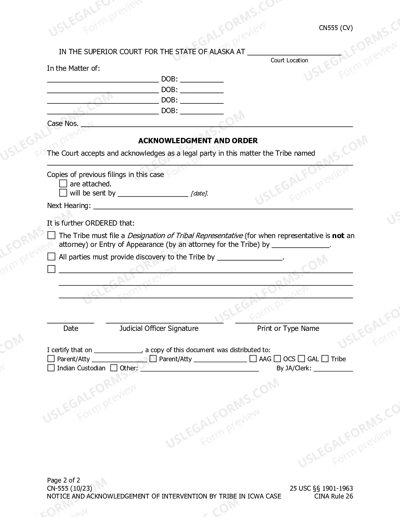 Preview Motion to Intervene in ICWA CINA Case with Proposed Order