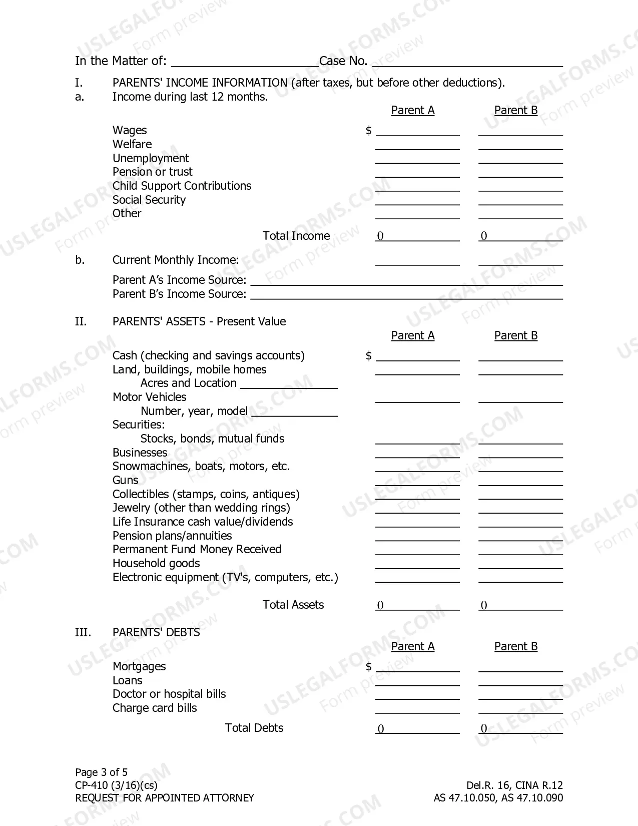 Preview Request for Appointed Attorney