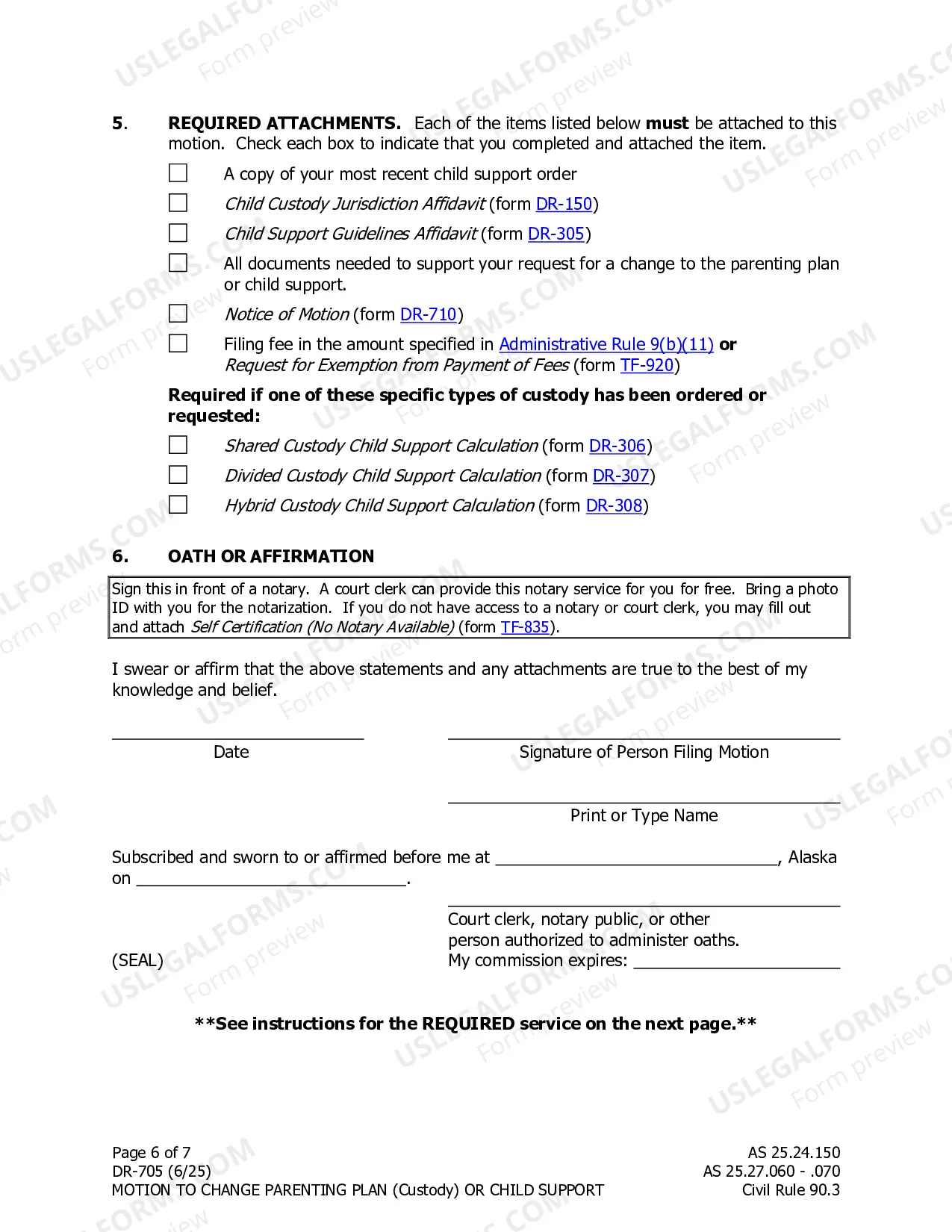 Preview Motion to Change Custody, Support or Visitation