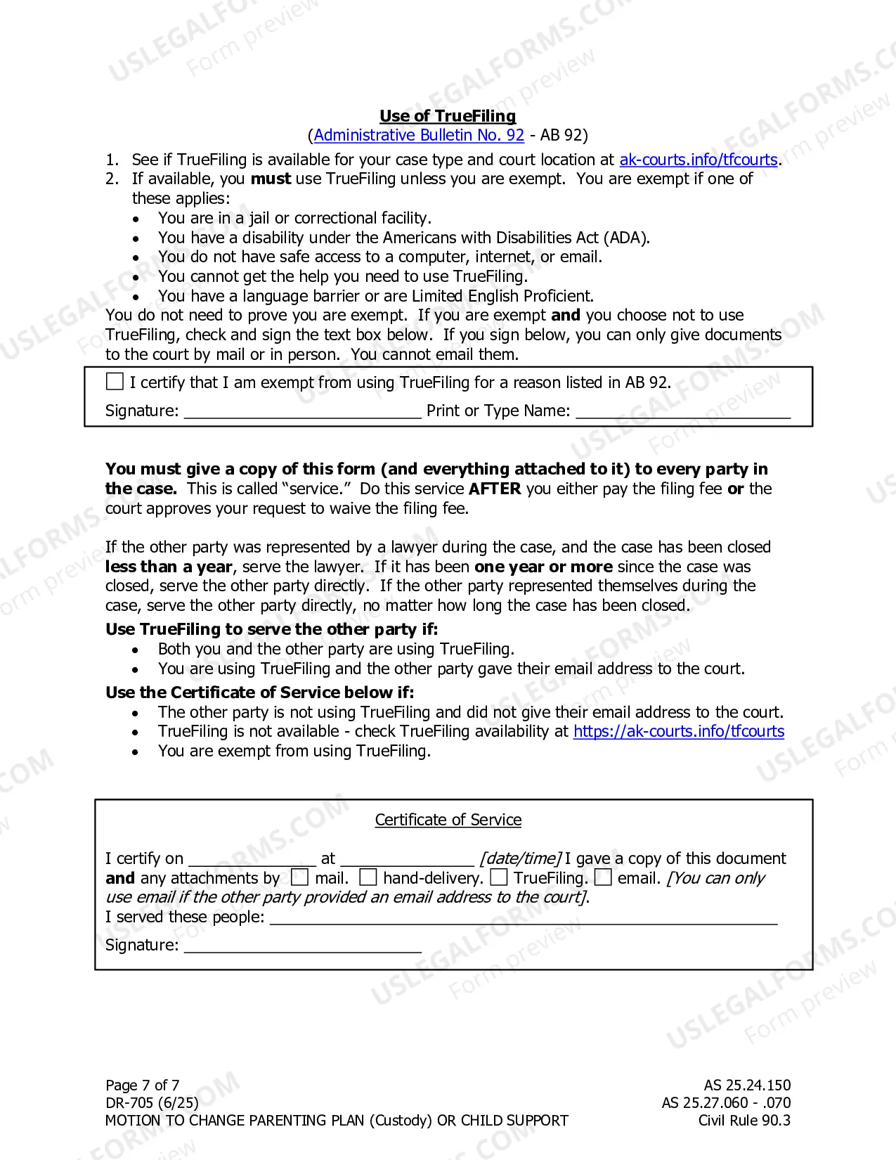 Preview Motion to Change Custody, Support or Visitation