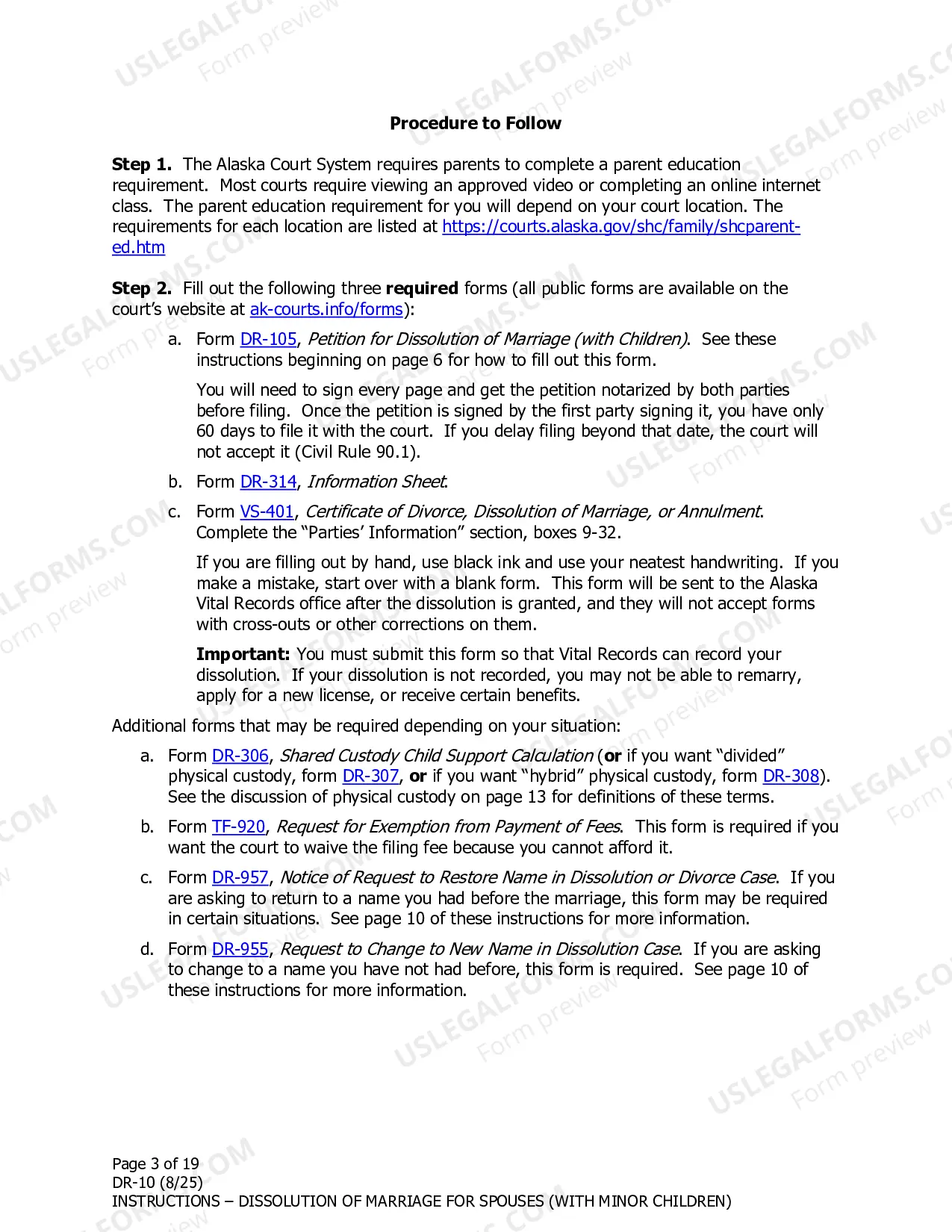 Preview Instructions