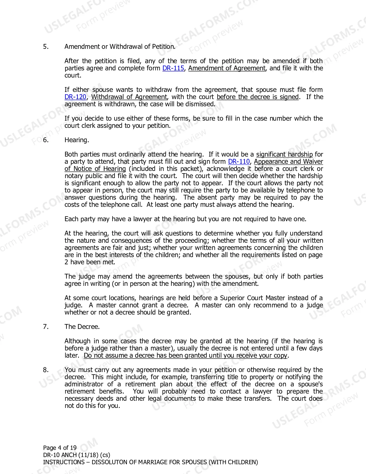 Preview Instructions