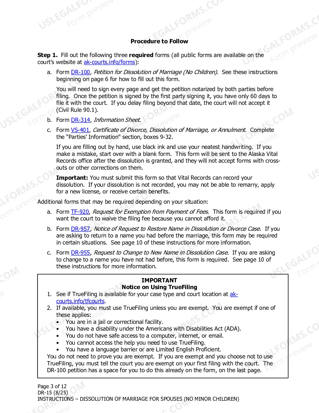 Preview Instructions