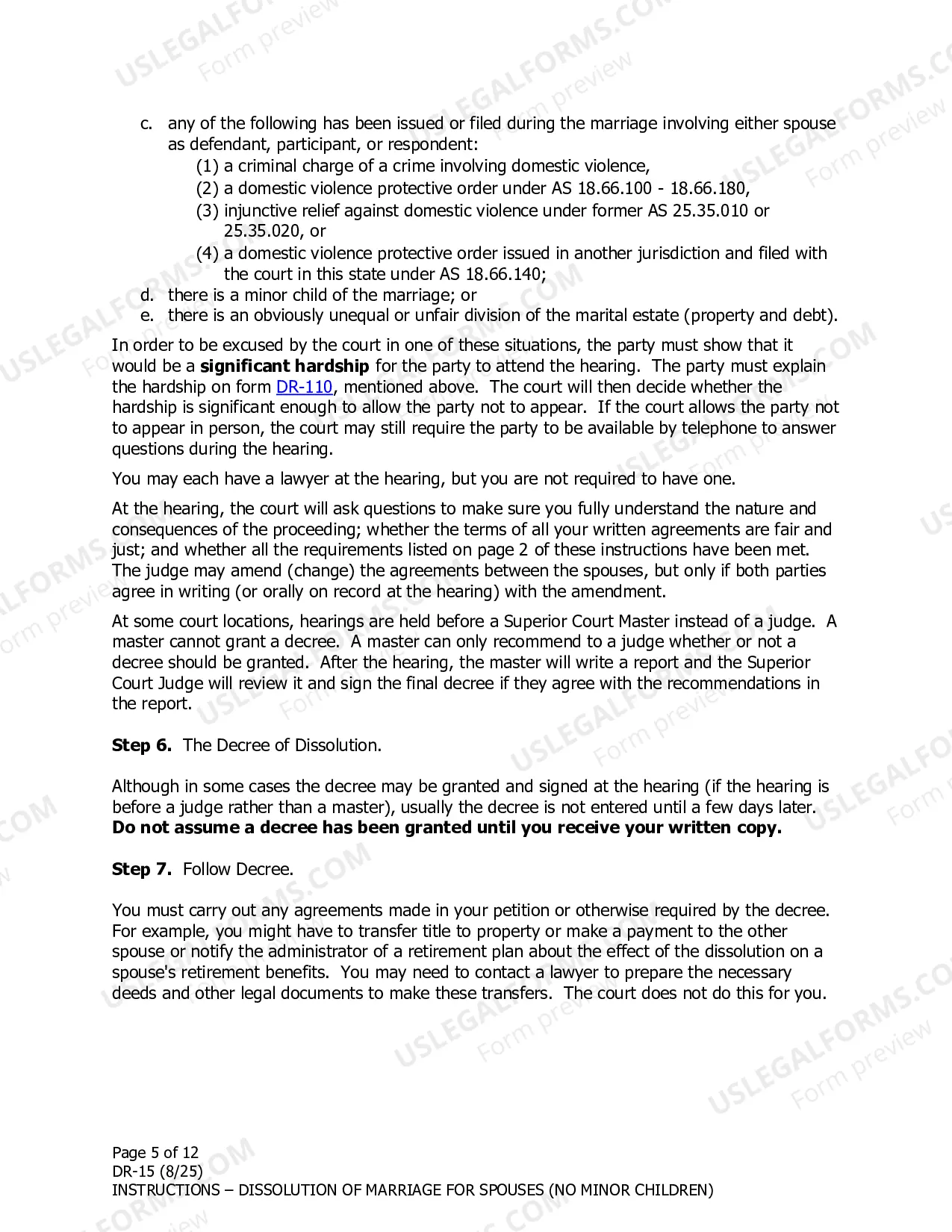 Preview Instructions
