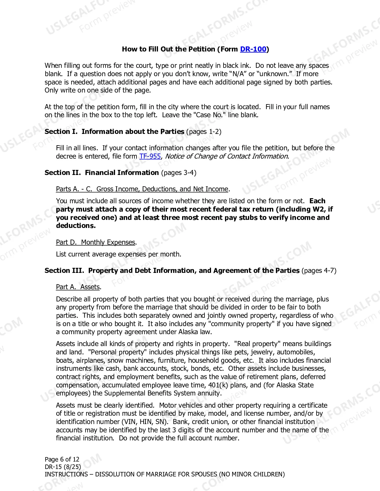 Preview Instructions
