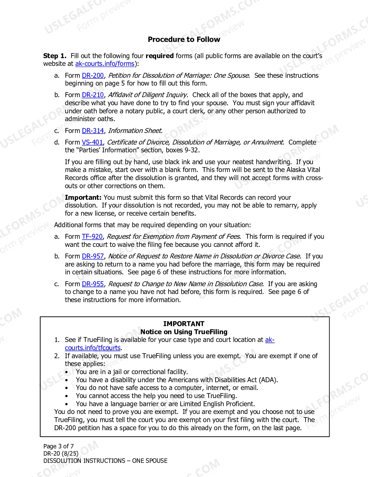 Preview Instructions