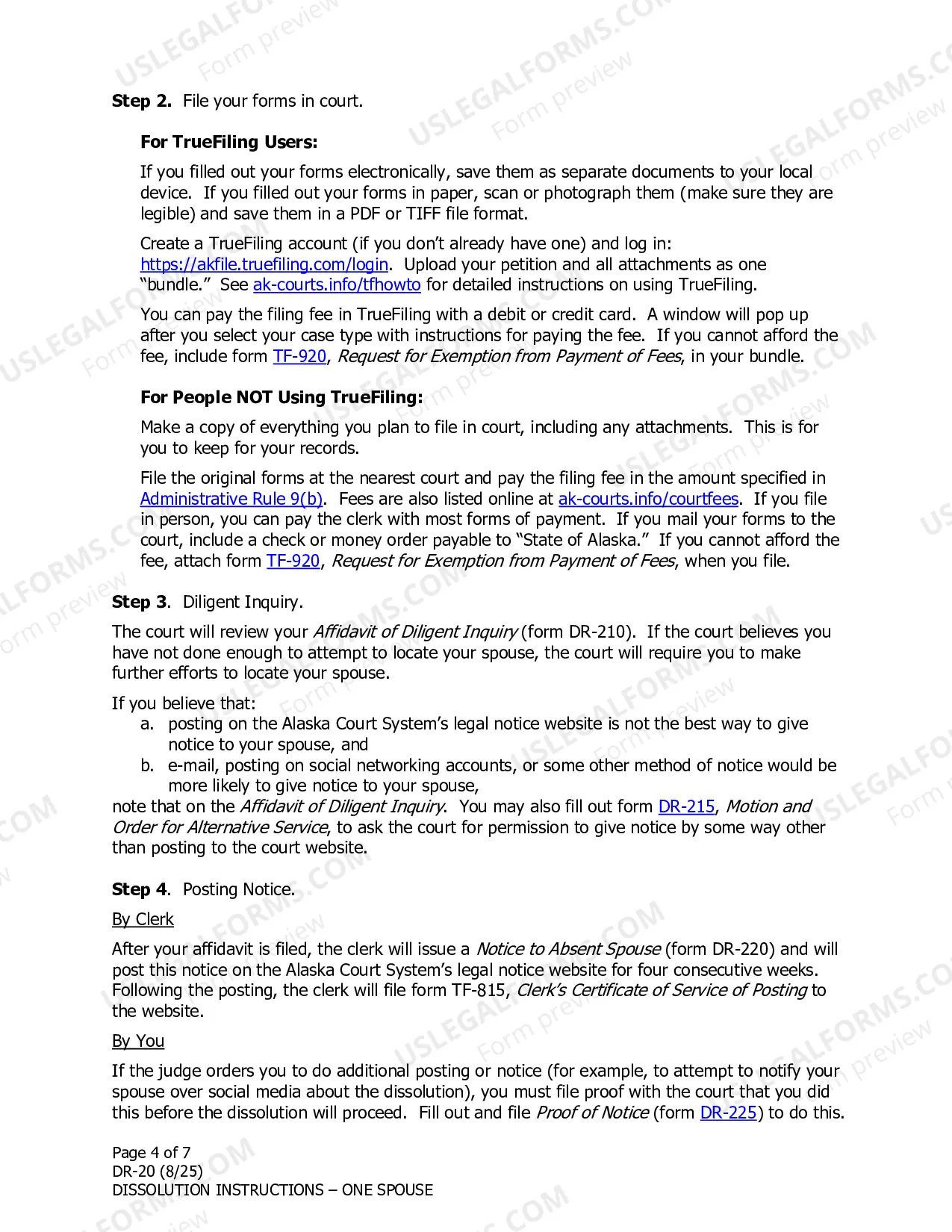 Preview Instructions