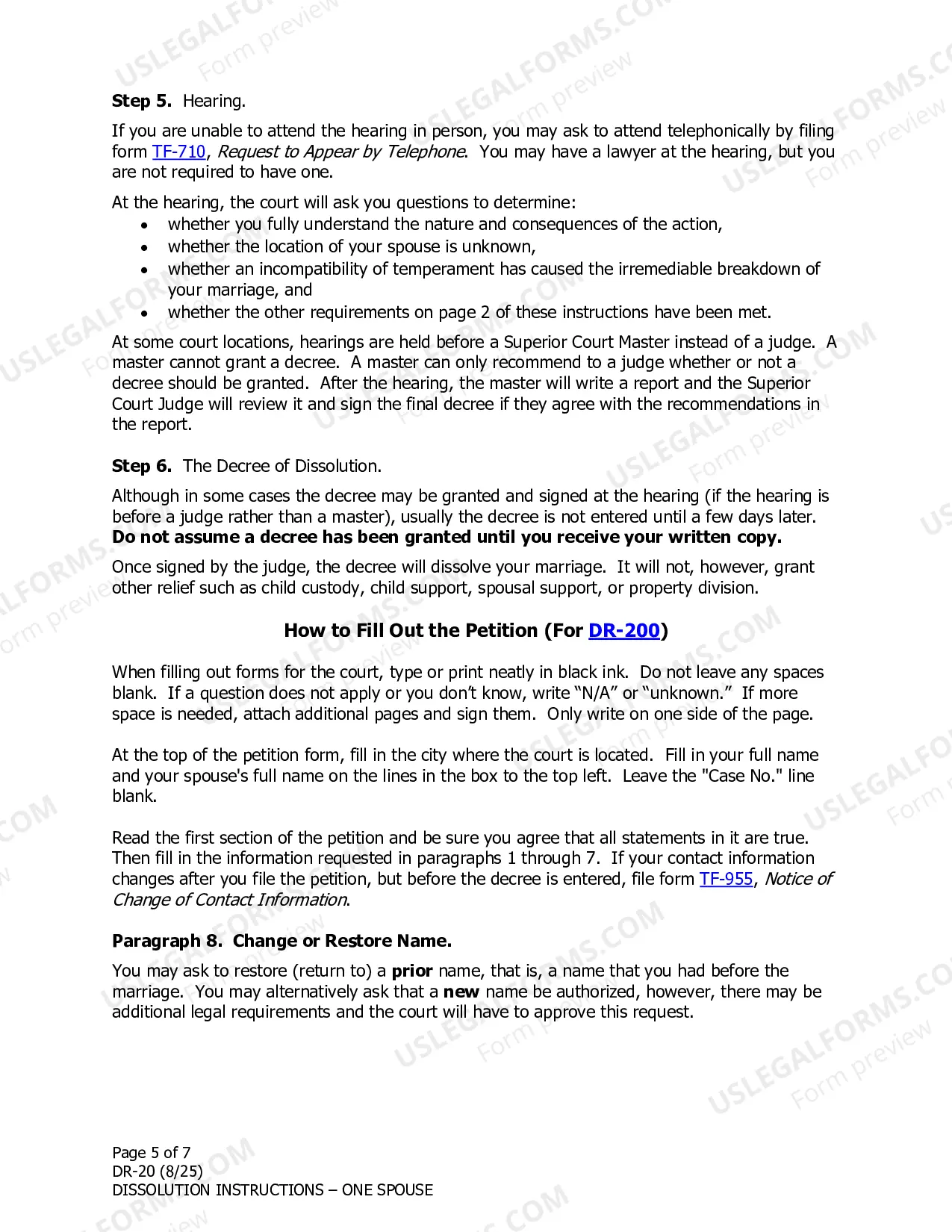 Preview Instructions