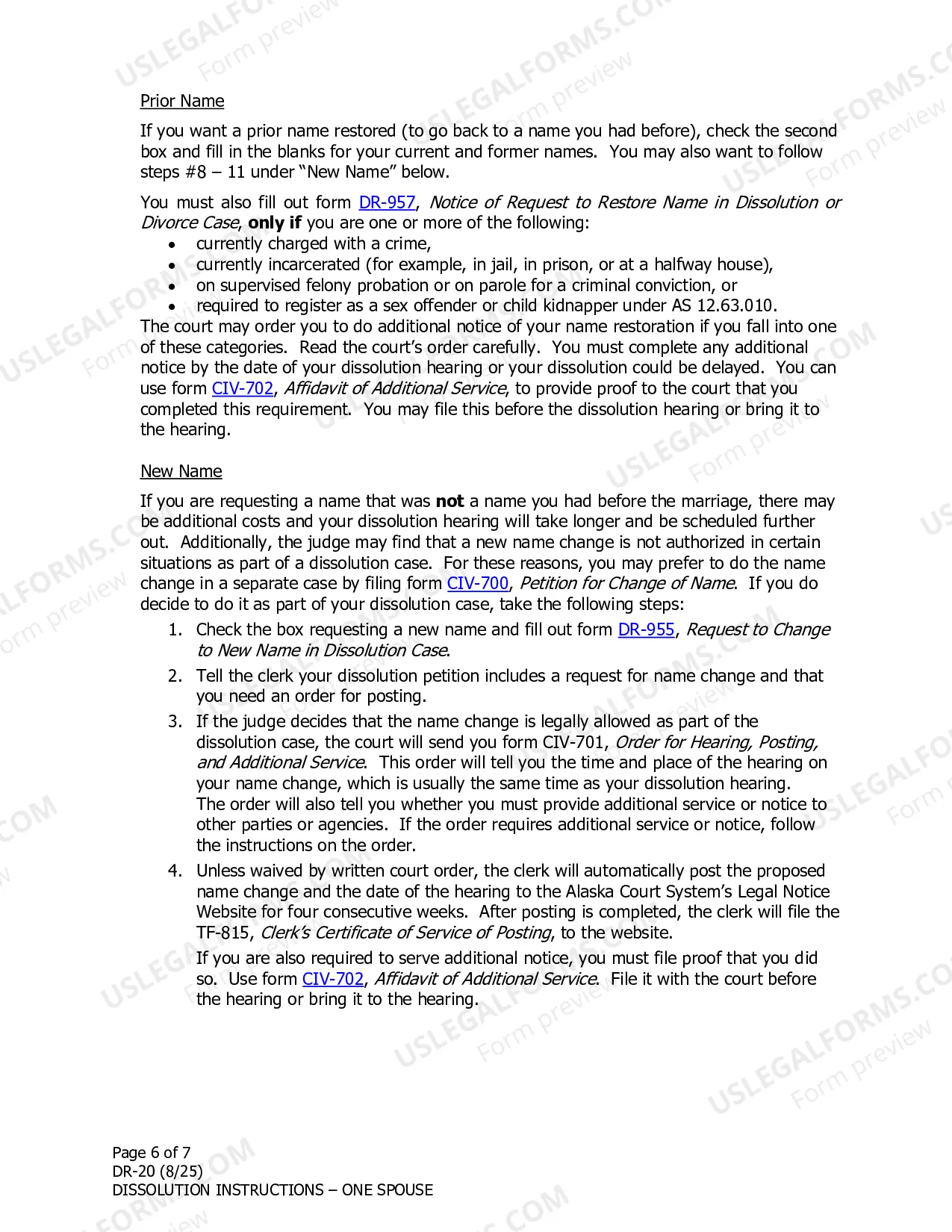 Preview Instructions