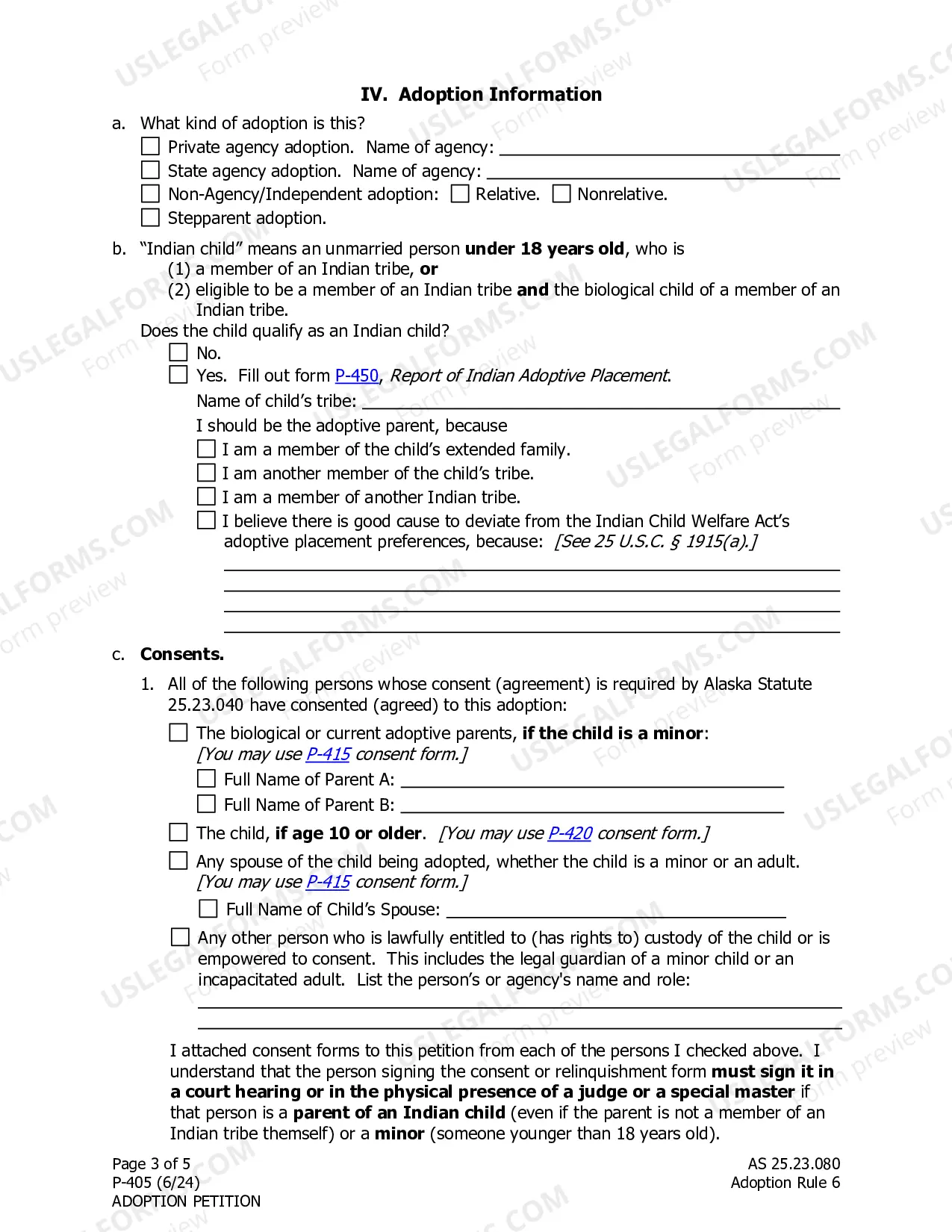 Preview Petition for Adoption