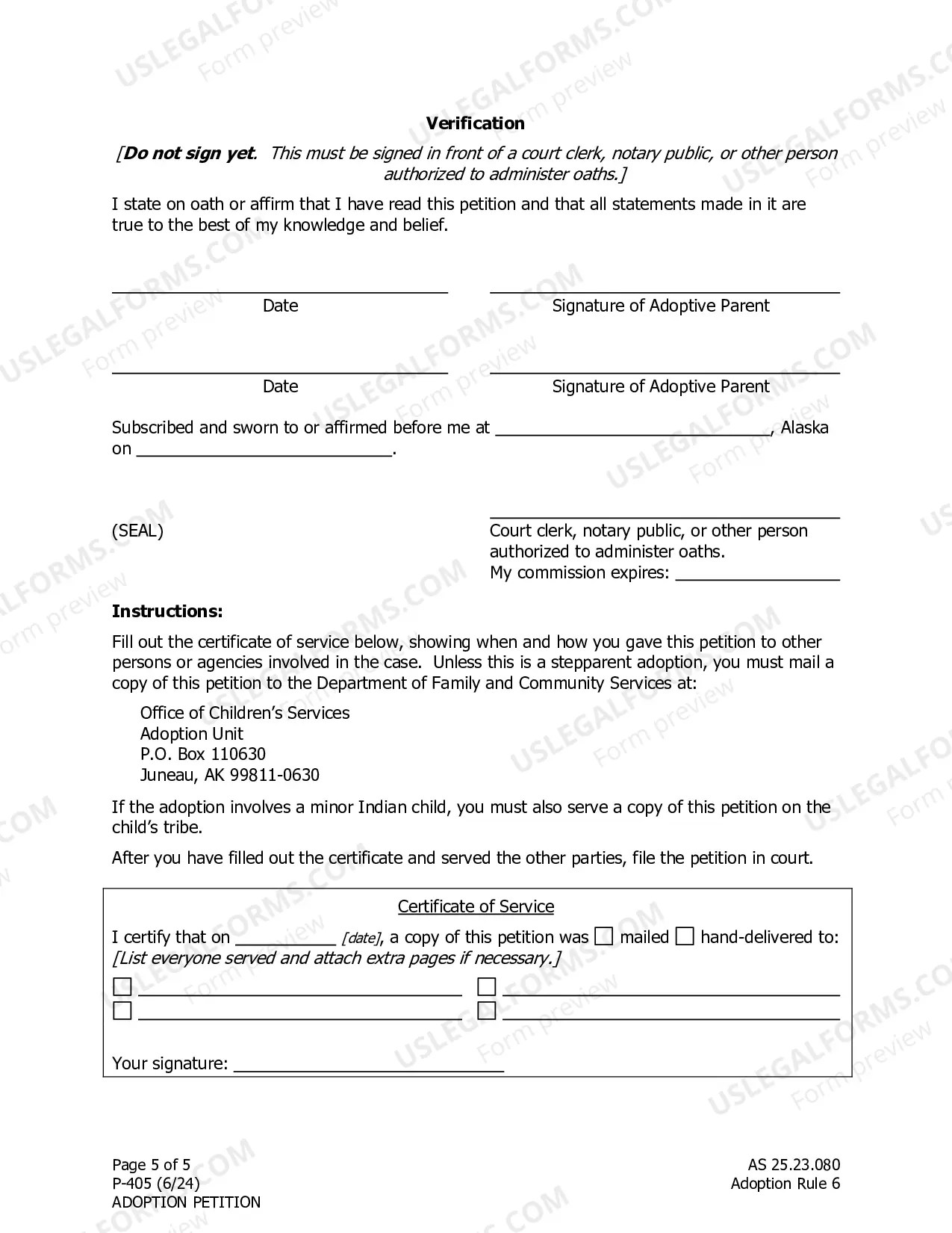 Preview Petition for Adoption