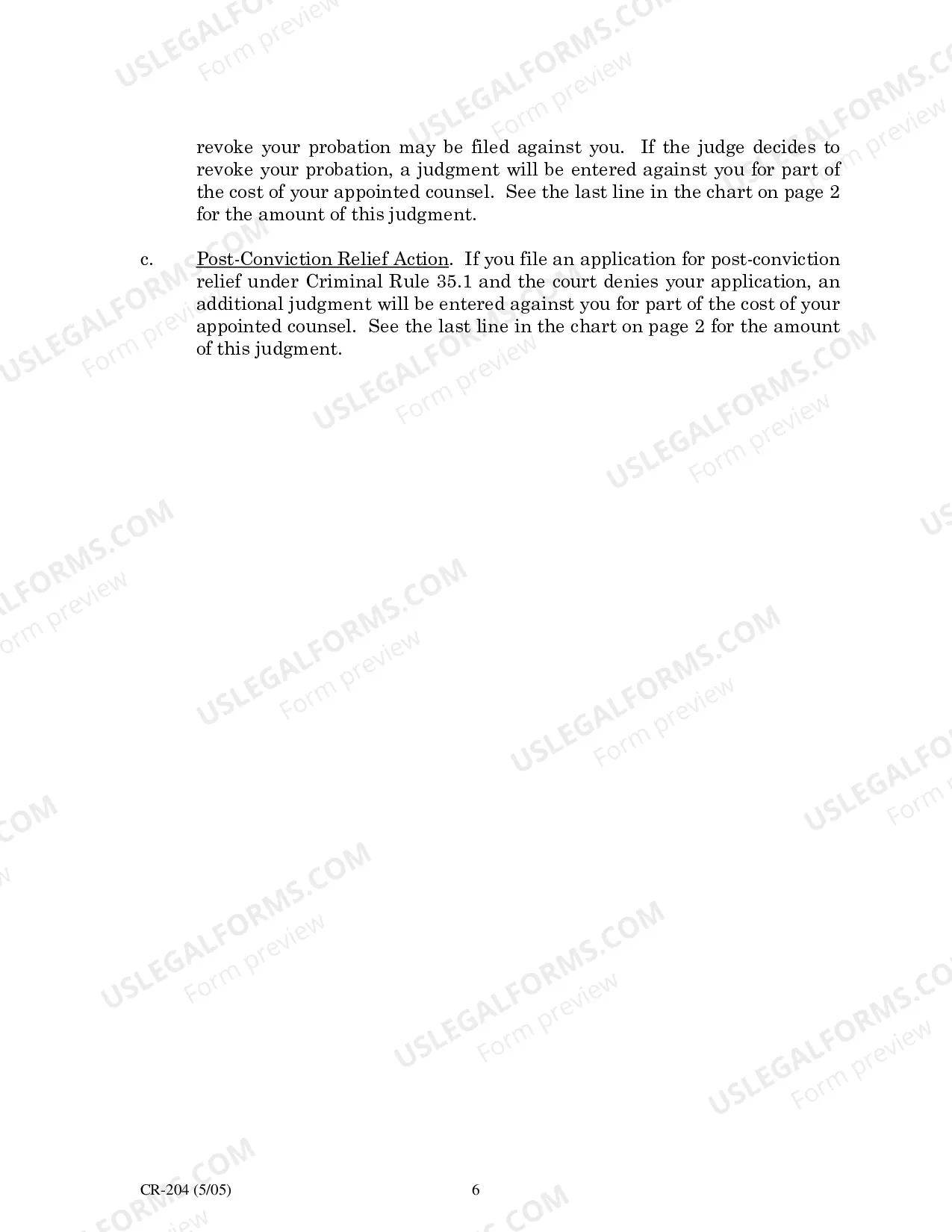 Preview Information For Defendants About Getting a Court-Appointed Attorney