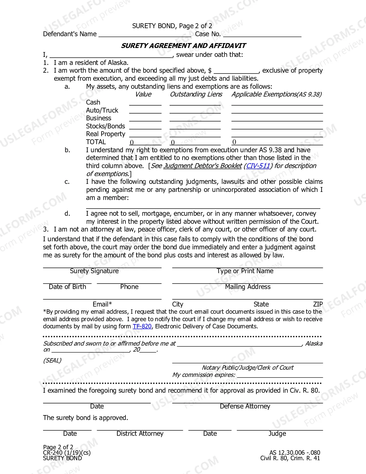 Preview Surety Bond