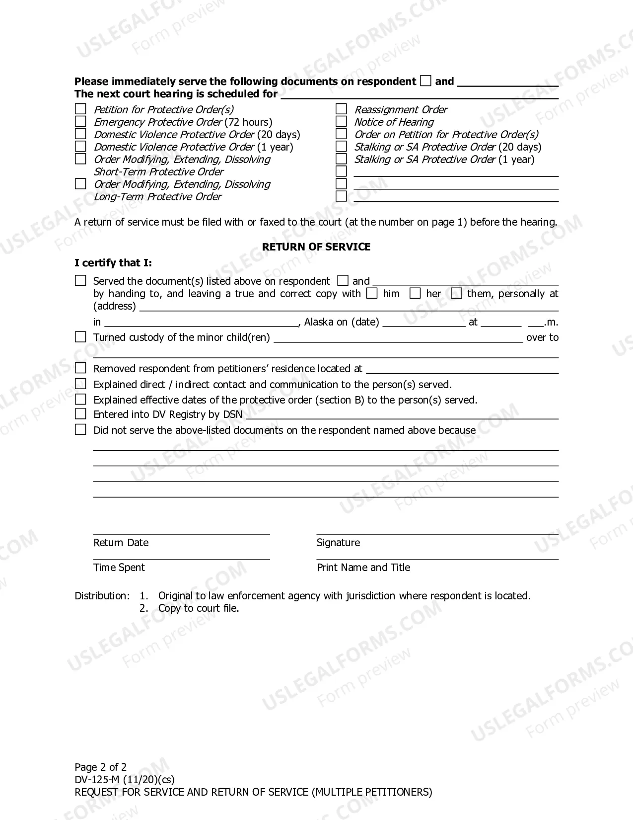 Preview DV-125 (Multiple Petitioners)