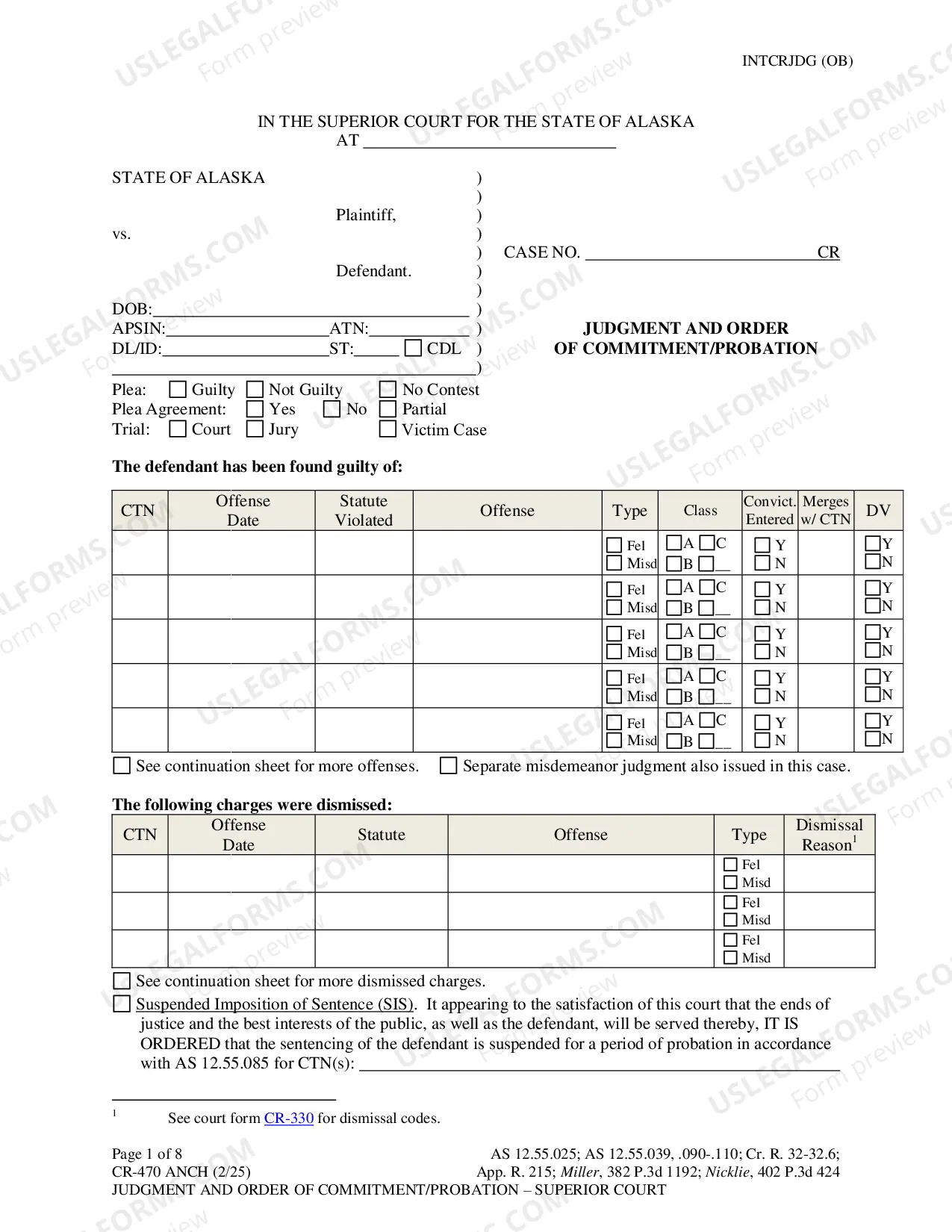 Preview Rule 11 Agreement and Proposed Judgment - Superior Court - Anchorage Only