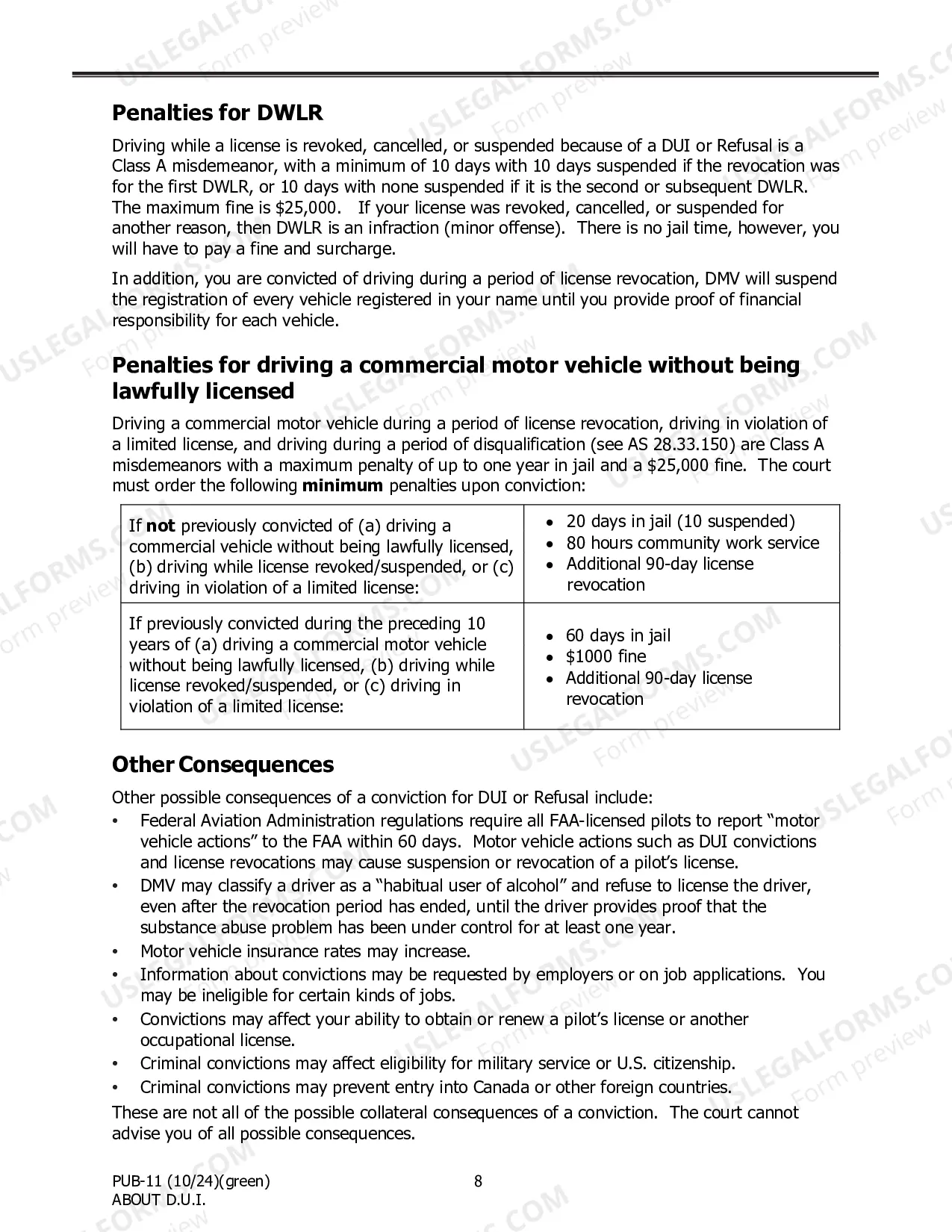 Preview About DUI (Driving Under the Influence)