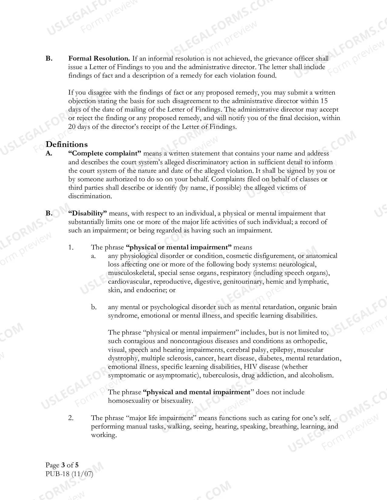 Preview Grievance Procedures for Persons Who Believe That the Court System Has Discriminated Against Them on the Basis of a Disability