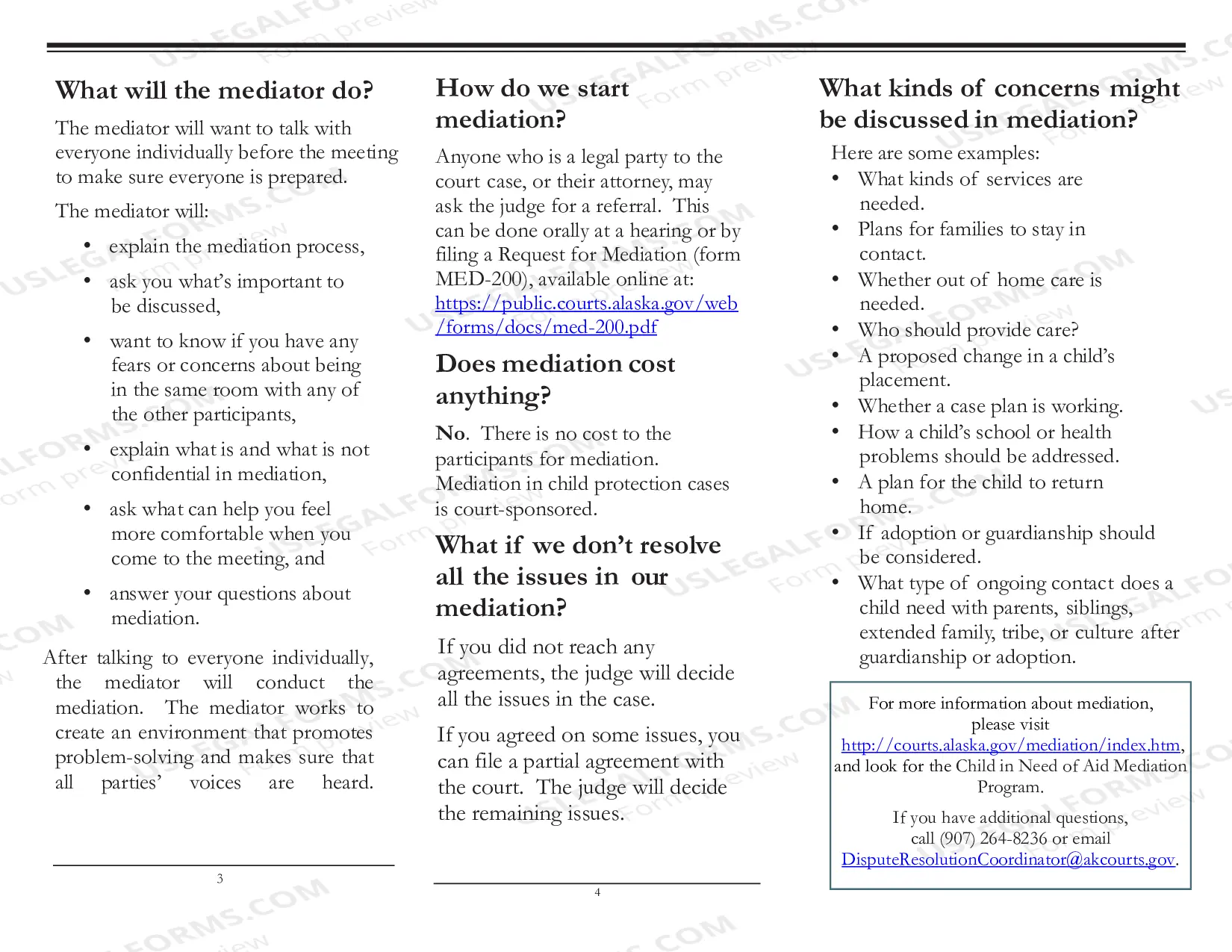 Preview Child in Need of Aid Mediation Program