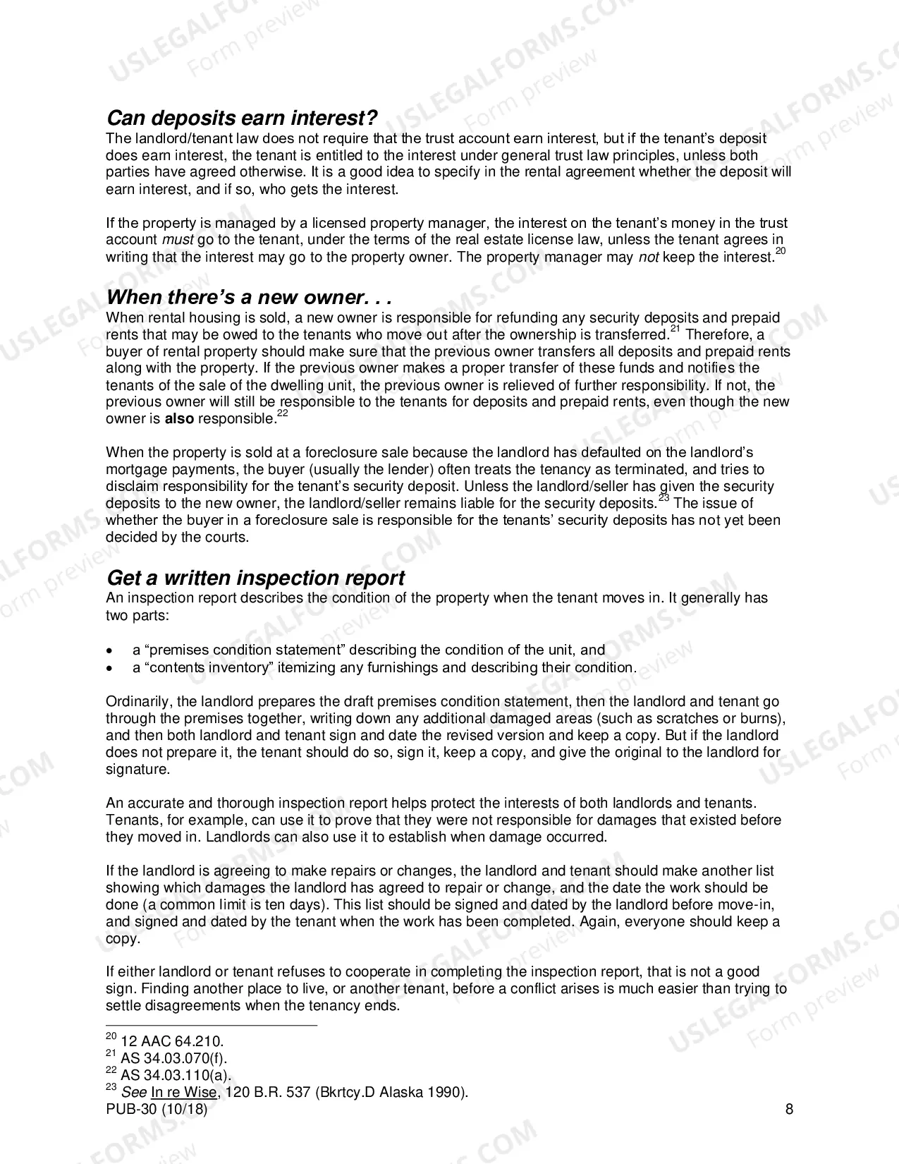 Preview Alaska Landlord and Tenant Act