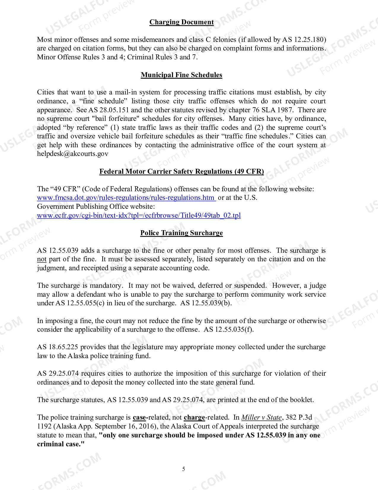 Preview Version A: Vehicle and Traffic Offenses Booklet (Offenses Listed Numerically)