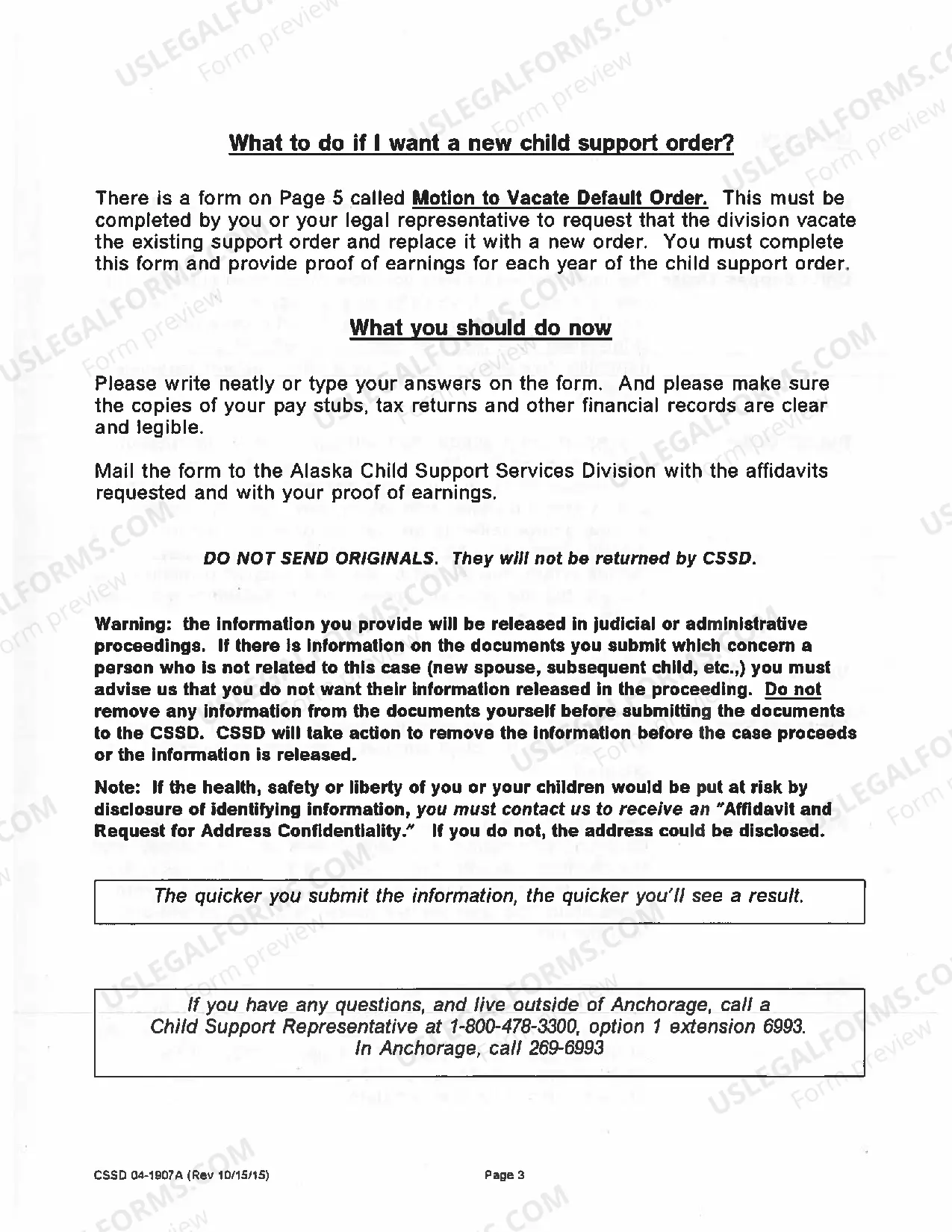 Preview Vacating an Administrative Order