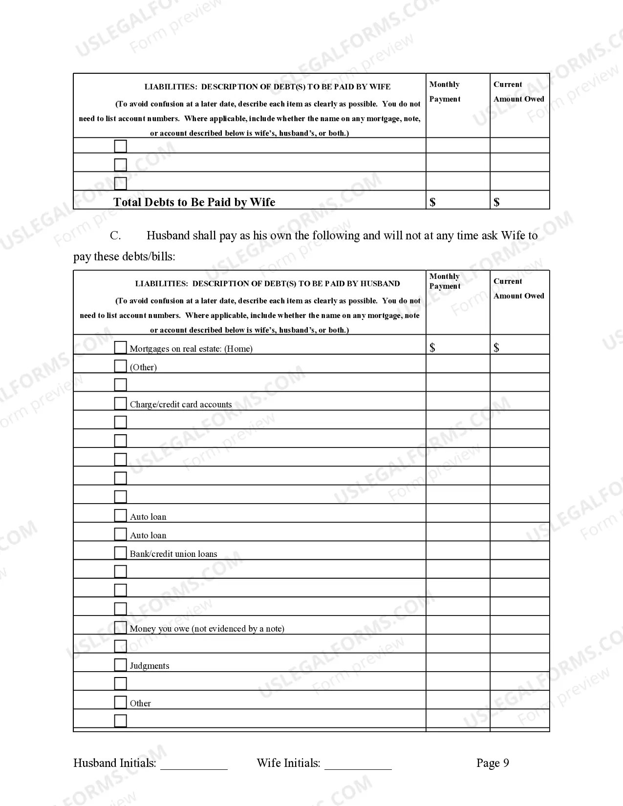 Preview Marital Legal Separation and Property Settlement Agreement Adult Children Parties May have Joint Property or Debts where Divorce Action Filed