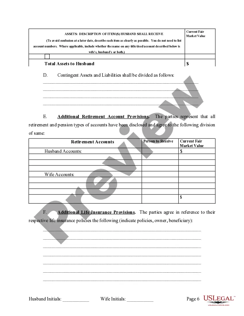 Preview Marital Legal Separation and Property Settlement Agreement where Adult Children and Parties May have Joint Property or Debts and Effective Immediately