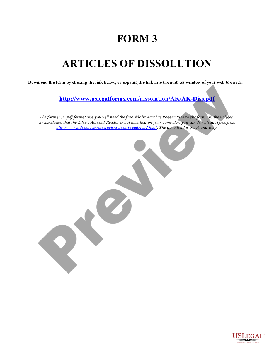 page 8 Alaska Dissolution Package to Dissolve Corporation preview