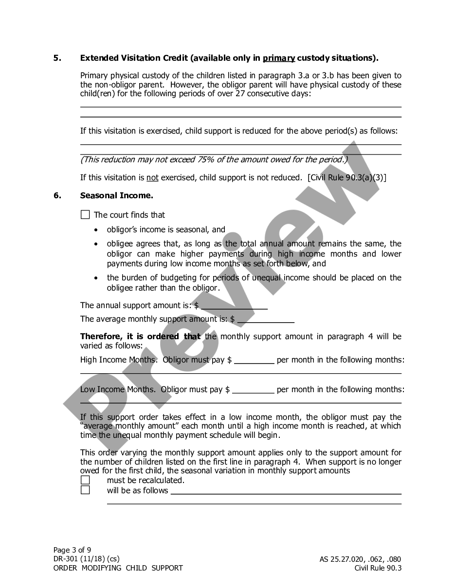 page 2 Order for Modification of Child Support preview