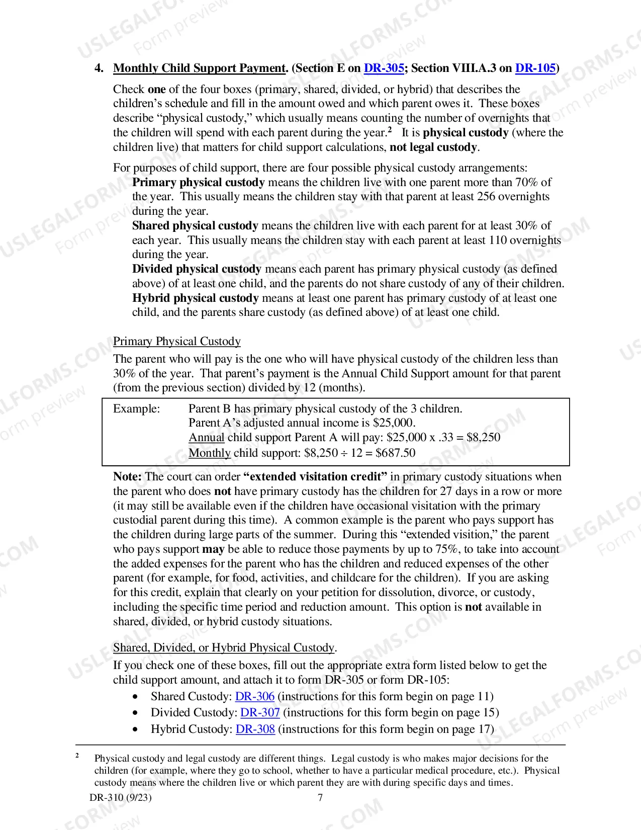 Preview How to Calculate Child Support Under Civil Rule 90.3, DR-310 (42 pages)