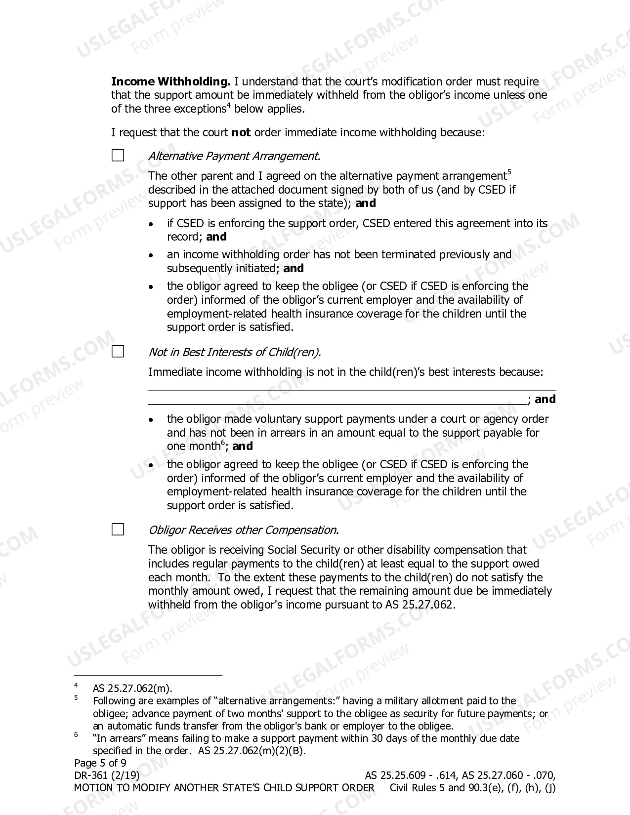Preview Motion to Modify Another State's Child Support Order