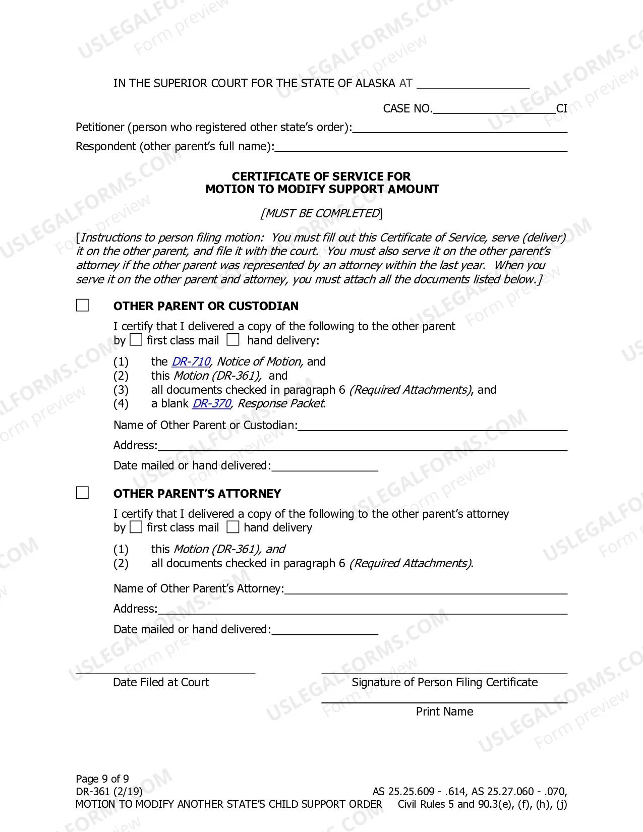 Preview Motion to Modify Another State's Child Support Order