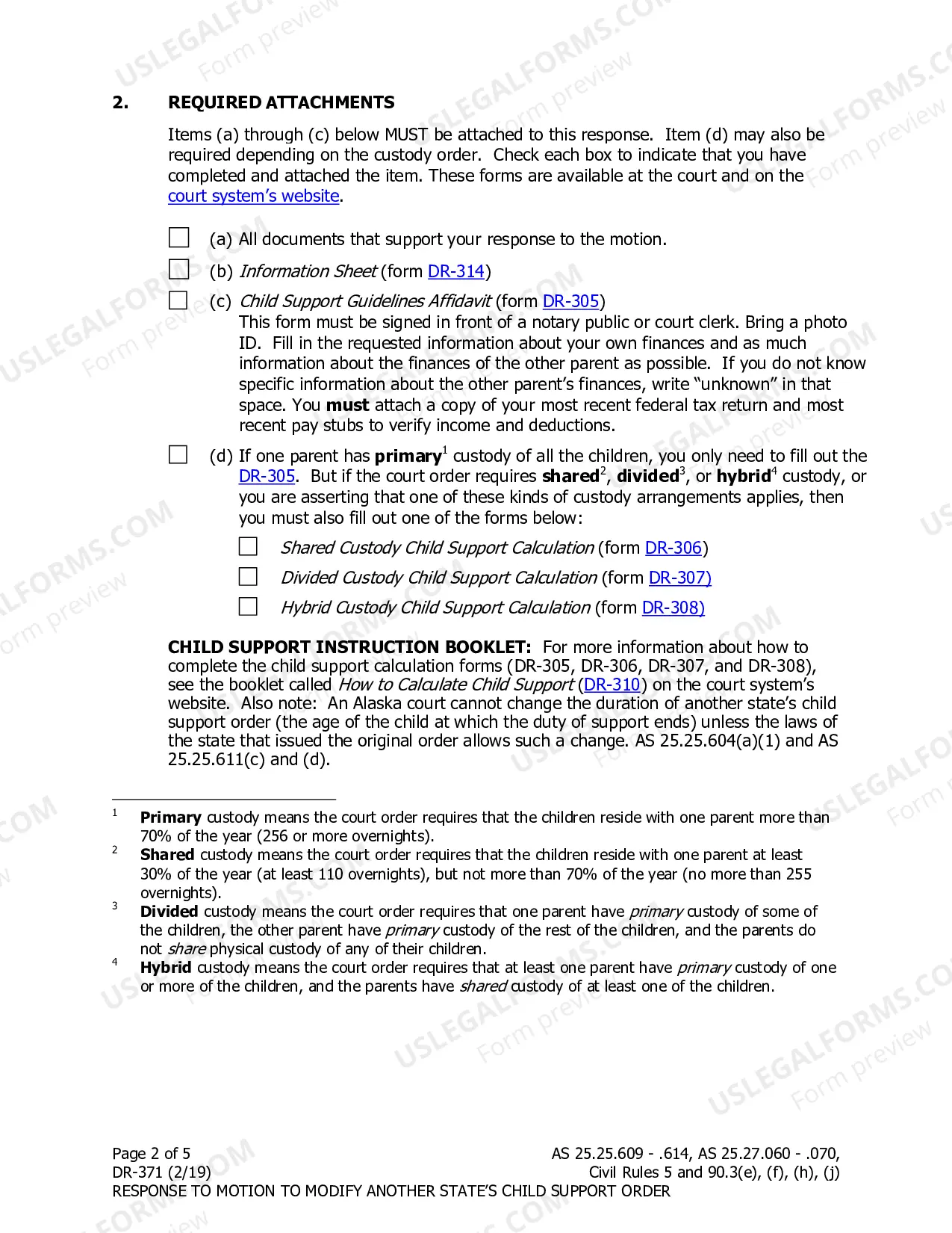 Preview Response to Motion to Modify Another State's Child Support Order