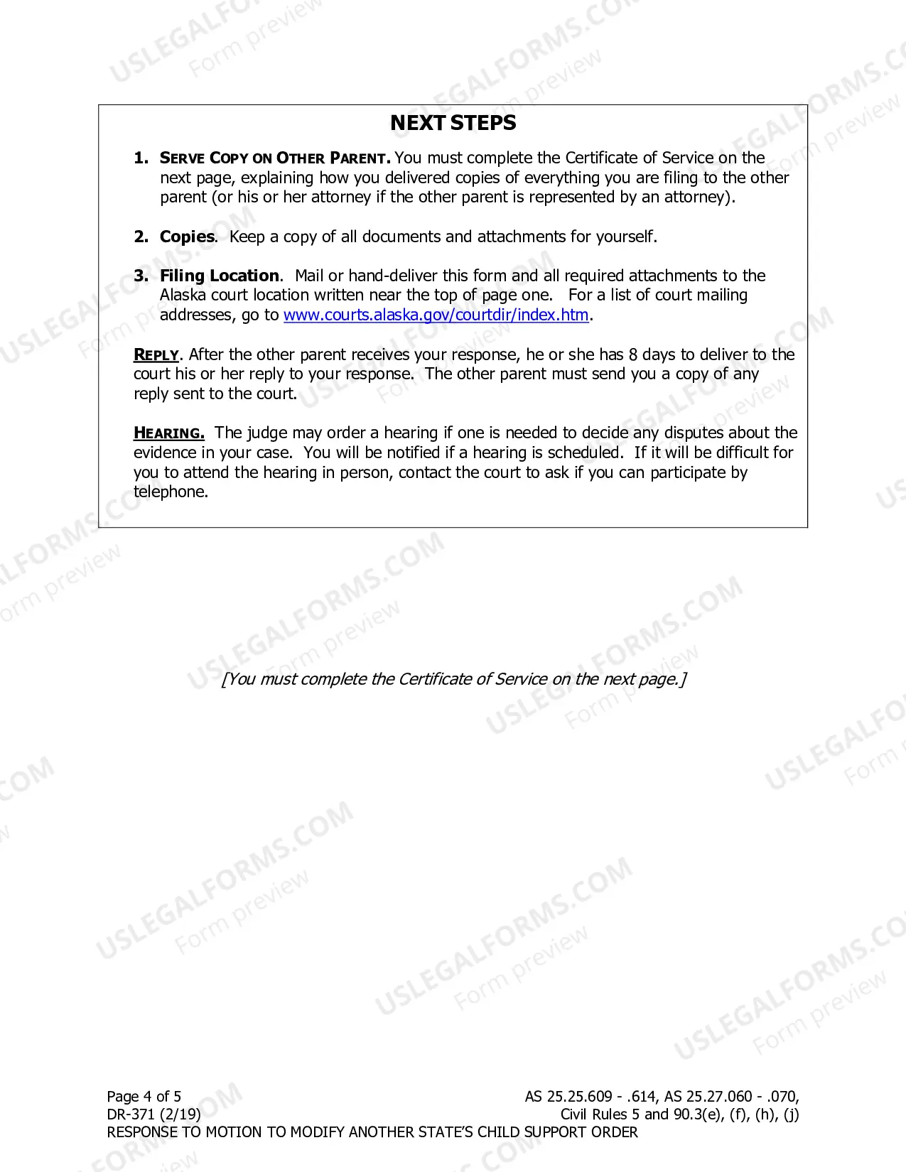Preview Response to Motion to Modify Another State's Child Support Order