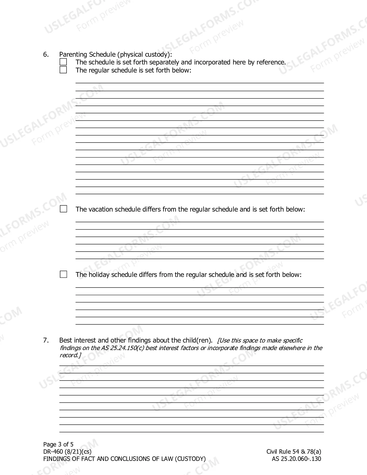 Preview Custody Judgment and Decree, DR-465