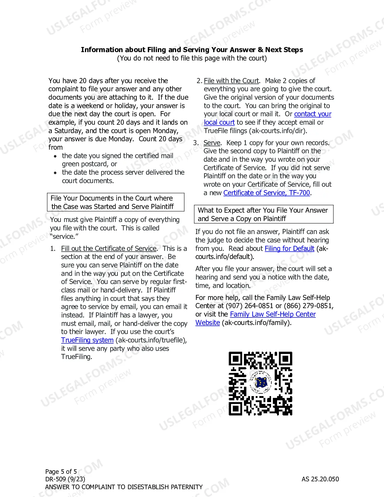 Preview Answer and Counterclaim to Complaint to Disestablish Paternity