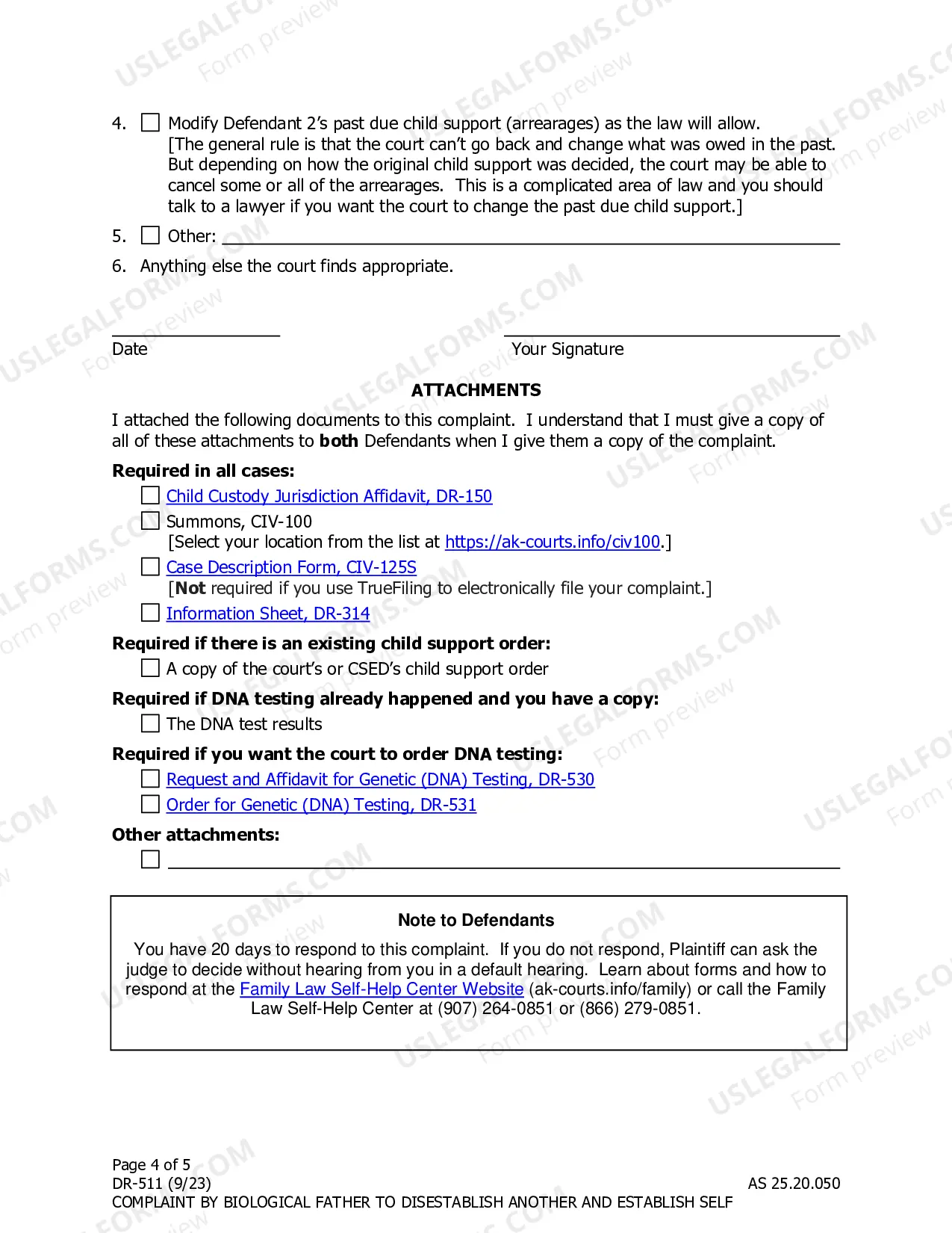 Preview Complaint by Biological Father to Disestablish Another and Establish Self