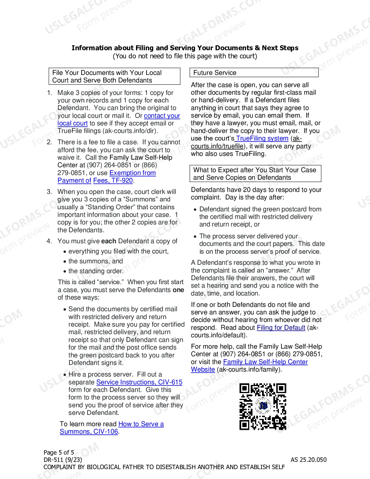 Preview Complaint by Biological Father to Disestablish Another and Establish Self