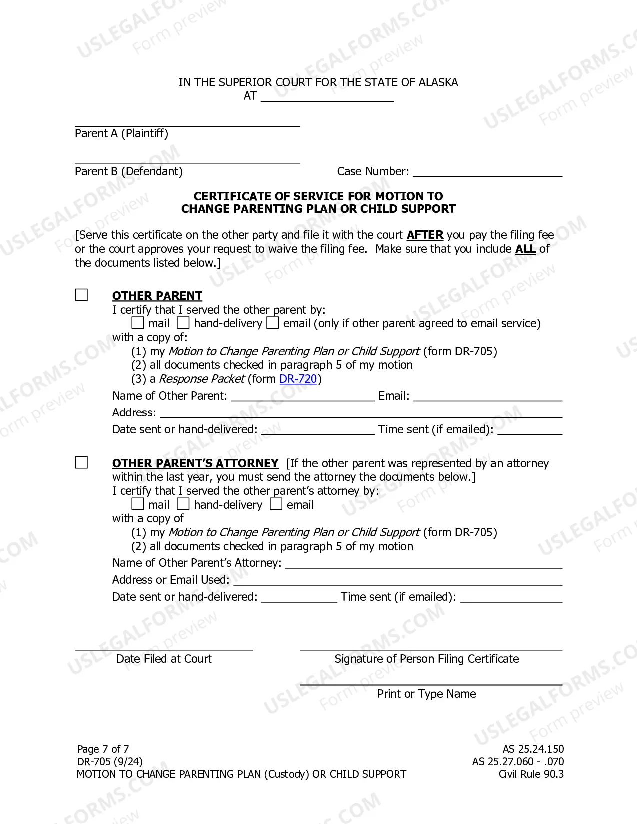 Preview Motion to Change Custody Support or Visitation