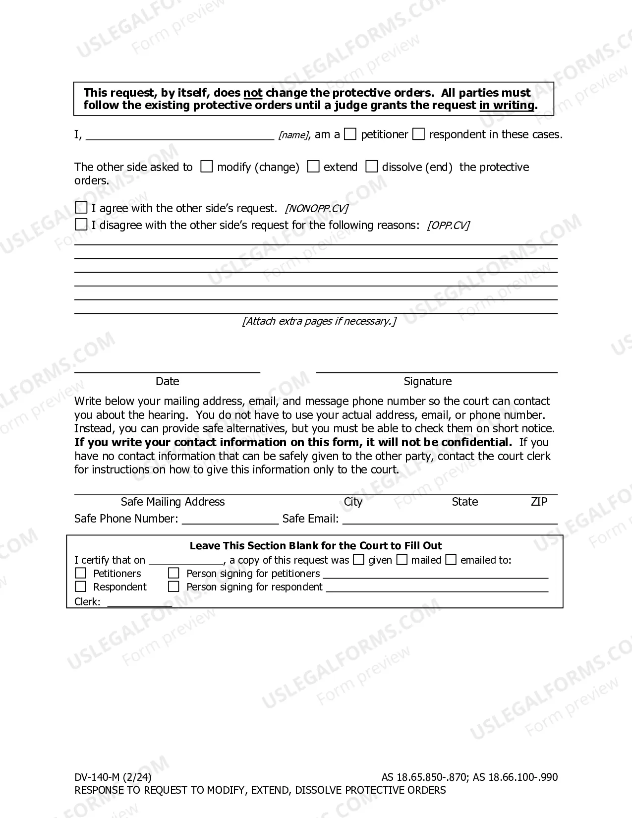 Preview Response to Request to Modify or Dissolve Protective Order - Multiple Petitioners