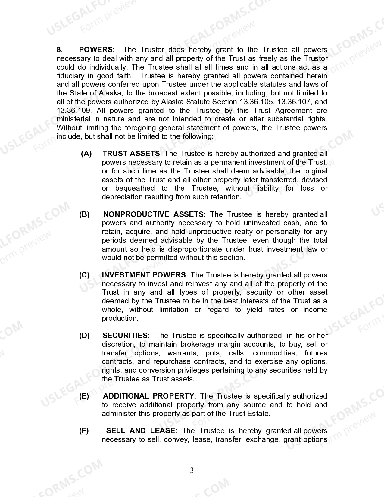 Preview Living Trust for individual, who is single, divorced or widow or widower with Children