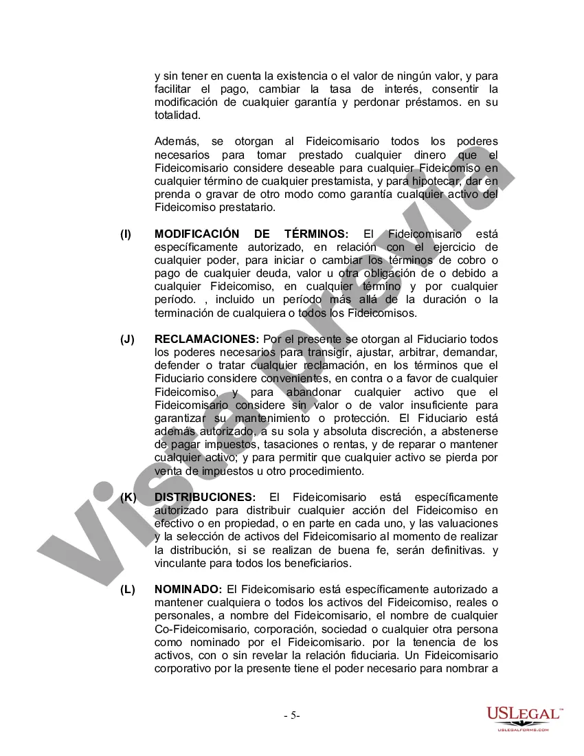 Preview Fideicomiso en vida para esposo y esposa con un hijo