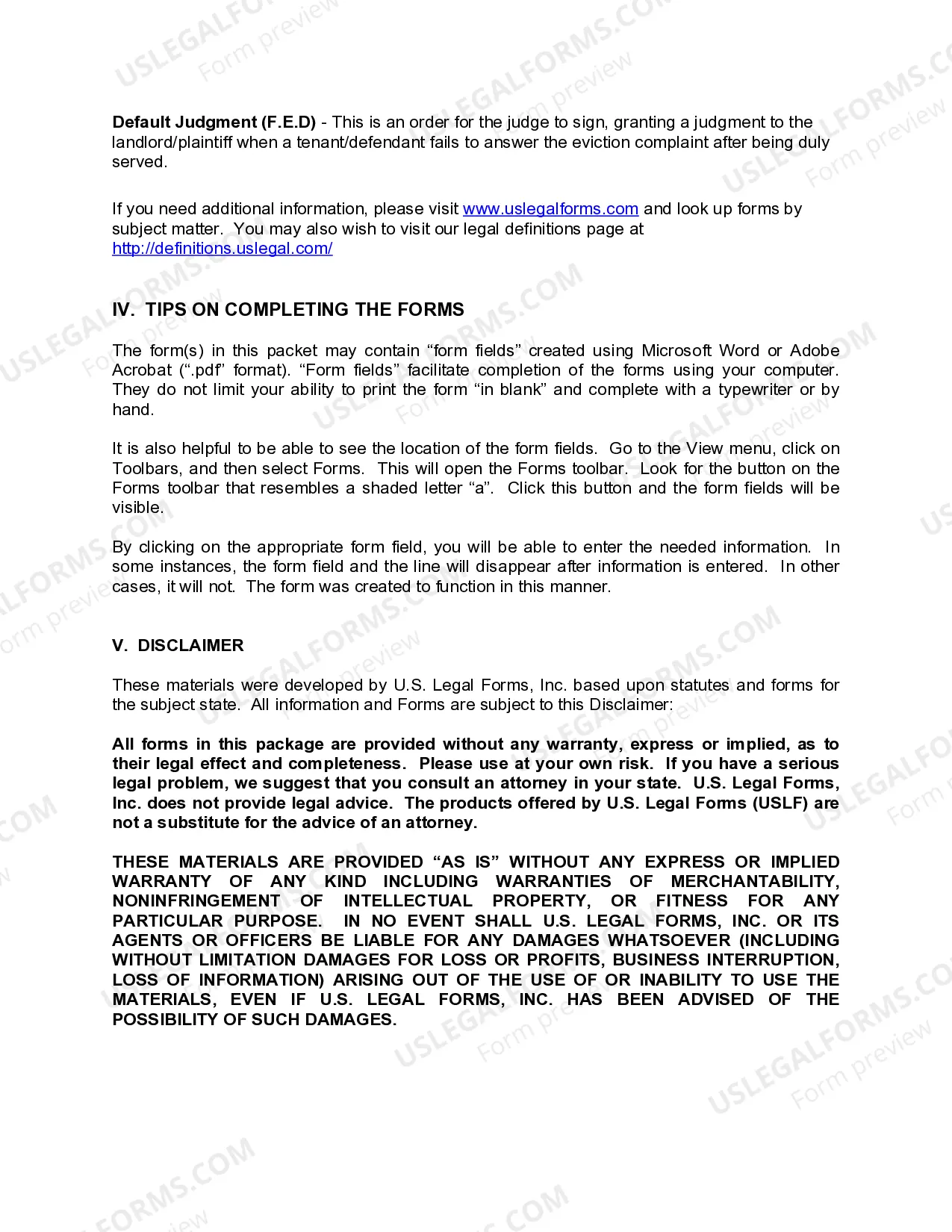 Preview Alaska Landlord Tenant Eviction / Unlawful Detainer Forms Package