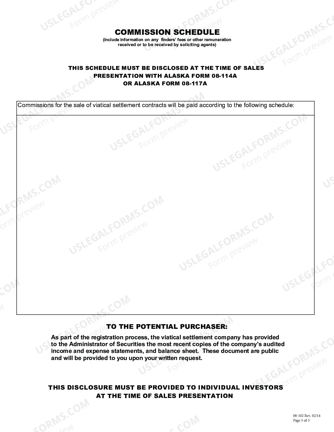 Preview Registration of Viatical Settlement Interest Transactions